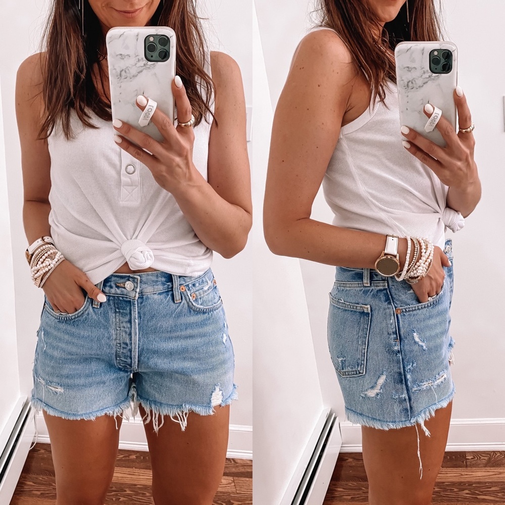 AGOLDE Parker Vintage Cut Off Short in Swapmeet NWT